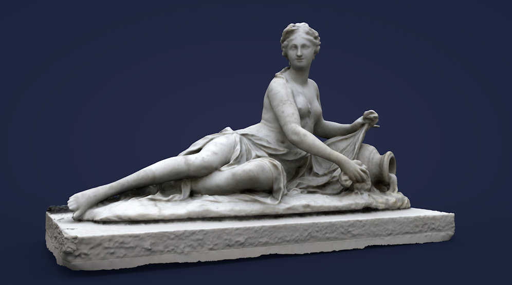 罗浮宫博物馆雕塑C4D模型 arethuse louvre museum