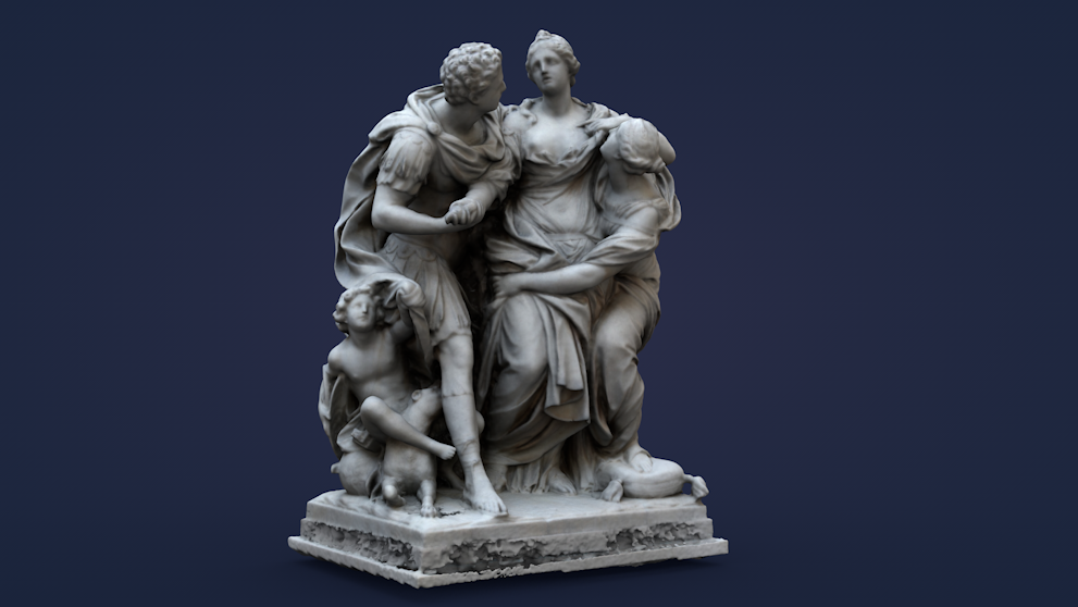 卢浮宫博物馆雕塑C4D模型 arria et ptus louvre museum