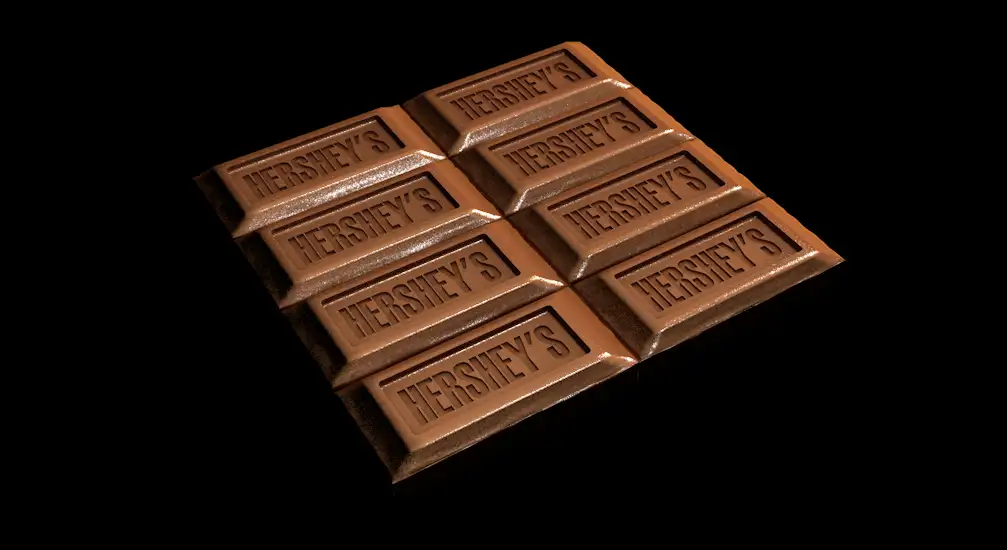 巧克力块C4D模型 milk chocolate