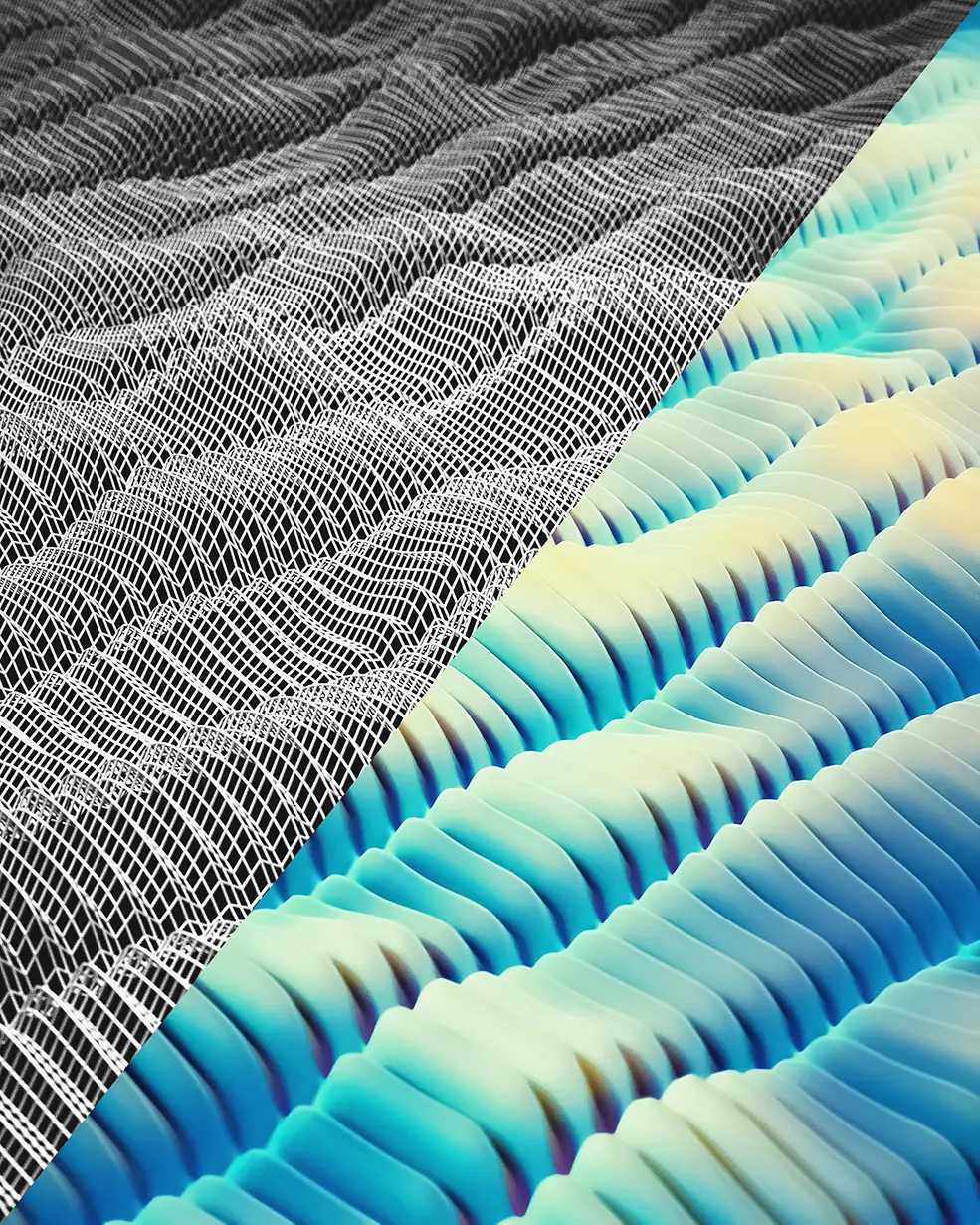 C4D实用工程第467季：波浪图形动画C4D工程文件 C4D Project[Cinema4D - Octane]