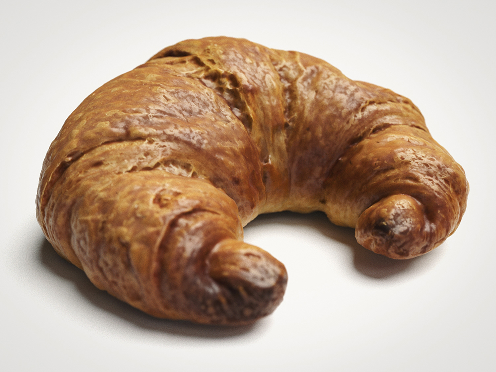 牛角包C4D模型 photoscan croissant（corona渲染器） - C4D之家 - croissant.jpg