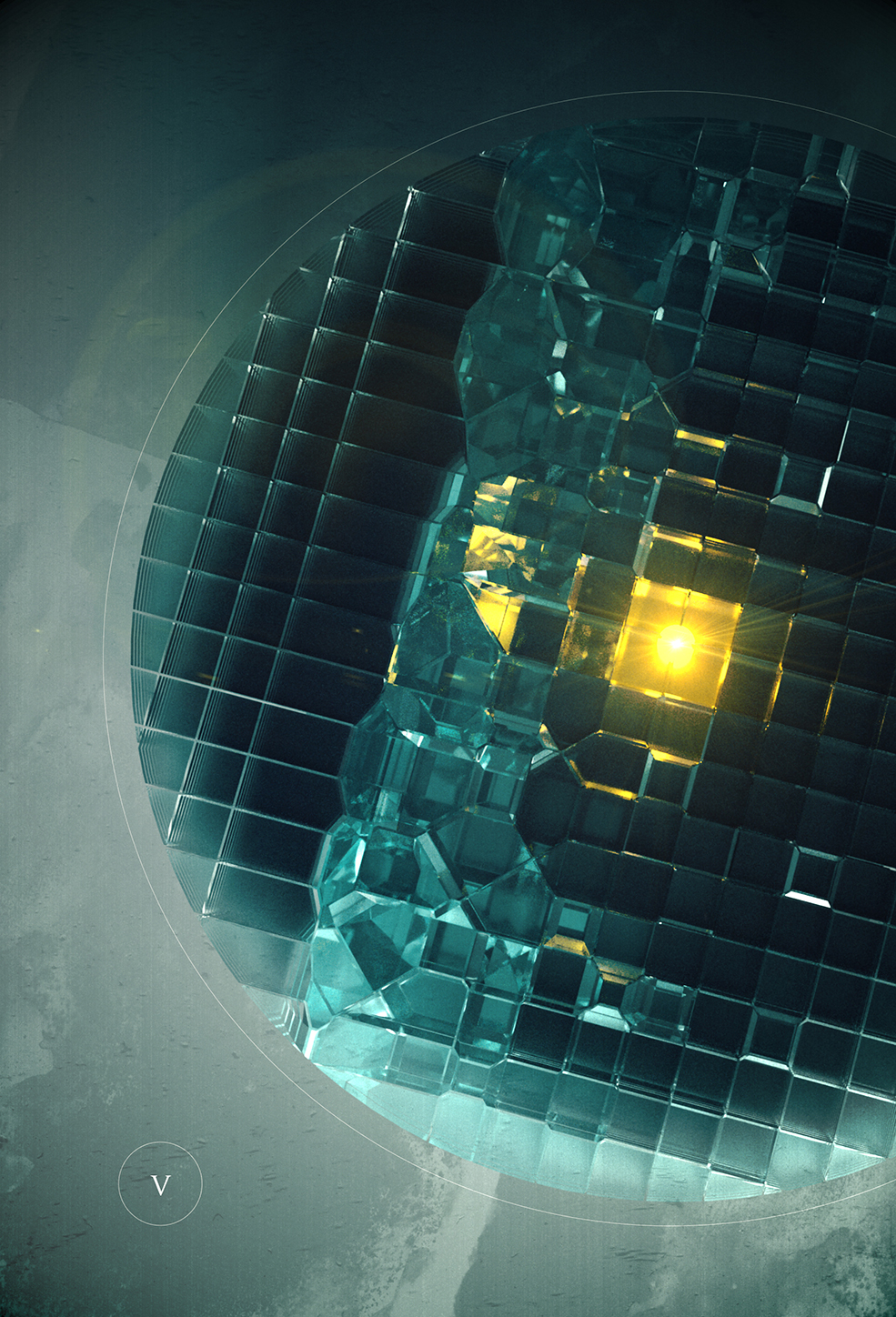 C4D Octane Render玻璃圆球动画工程