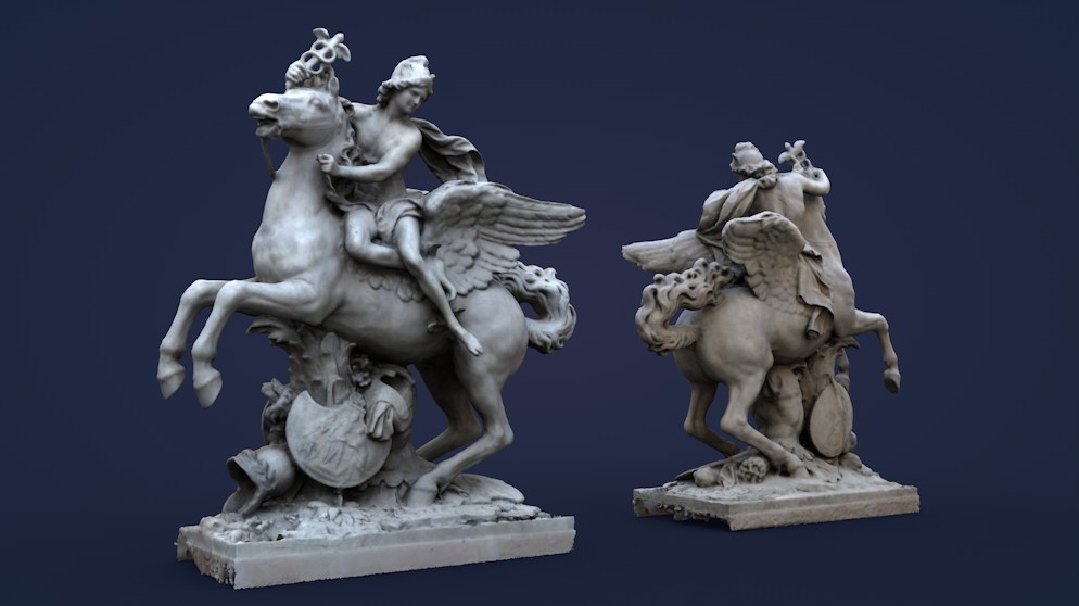 法国卢浮宫博物馆飞马雕塑 mercure monte sur pegase louvre museum