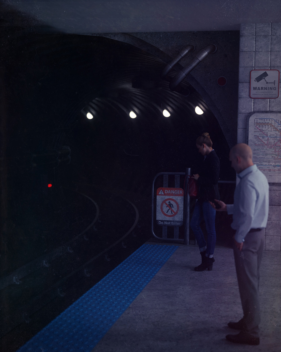 C4D Octane Render地铁站侯车场景工程文件 SUBWAY Project Files