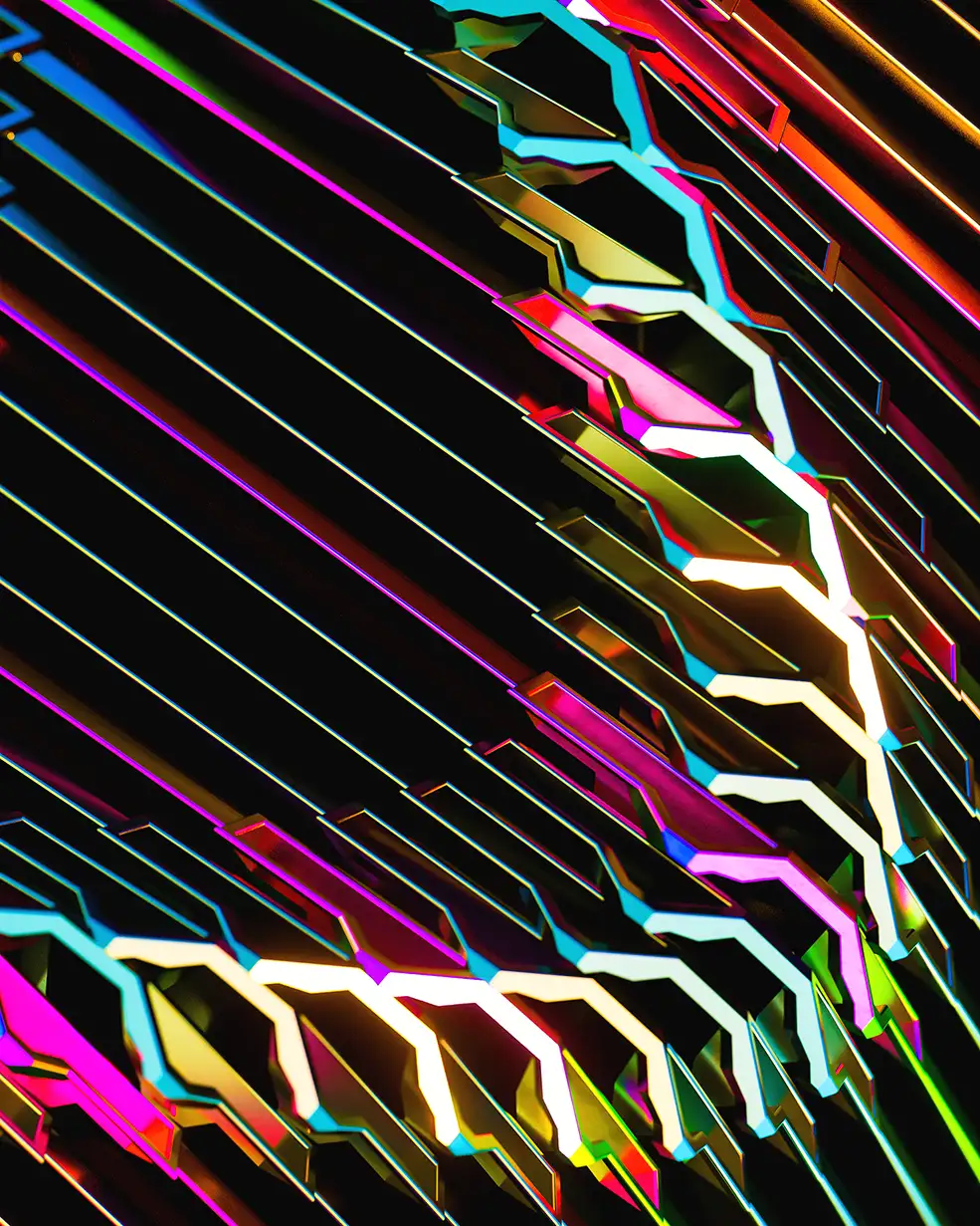 C4D实用工程第482季：波动的七彩线条图案动画C4D Project[Cinema4D - Octane]