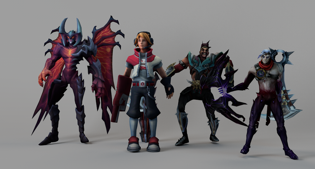 4个C4D《传奇联盟V2》角色绑定模型 League of legends pack v2 - C4D之家 - 屏幕快照 2017-09-04 23.47.22.png