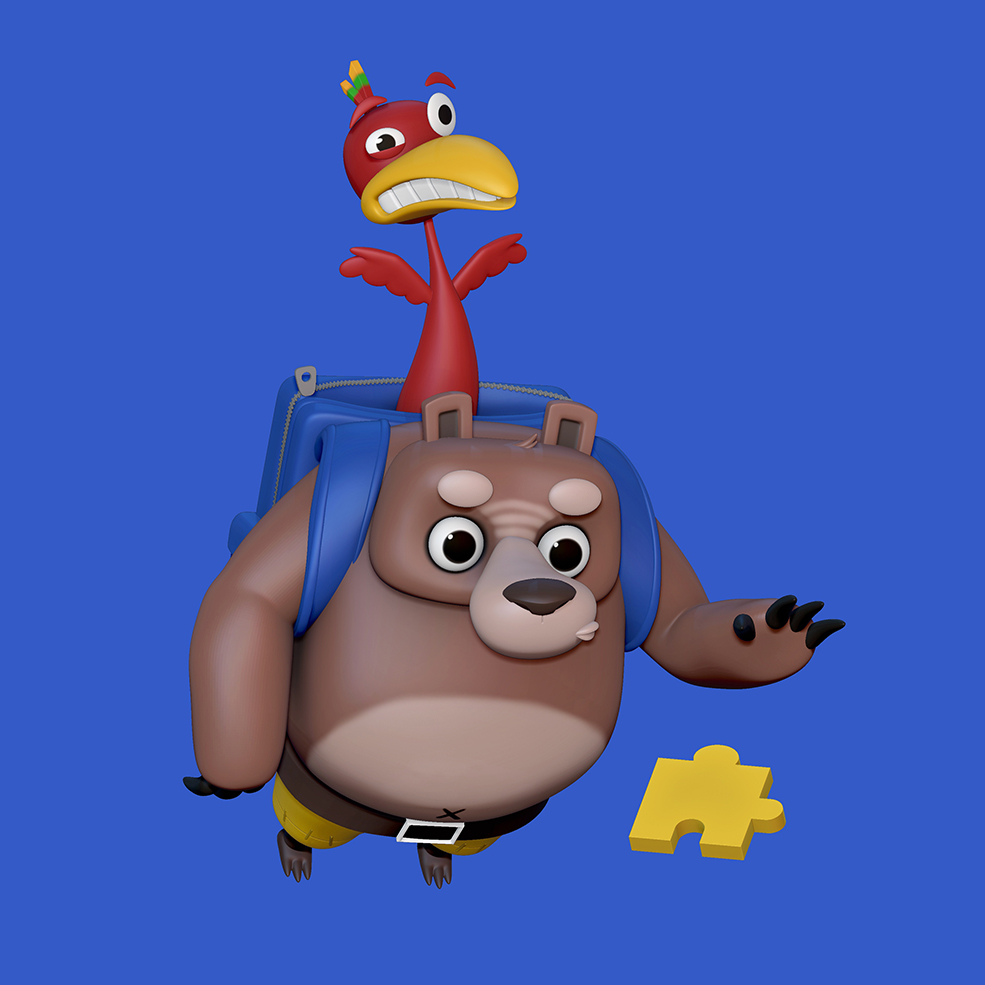 [Zbrush模型]班卓熊卡通形象ZTL模型 Banjo Kazooie - C4D之家 - comp.jpg
