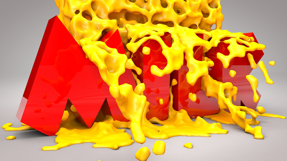 C4D文字飞溅的液体动画工程（REAL FLOW） - C4D之家 - Untitled-1.jpg