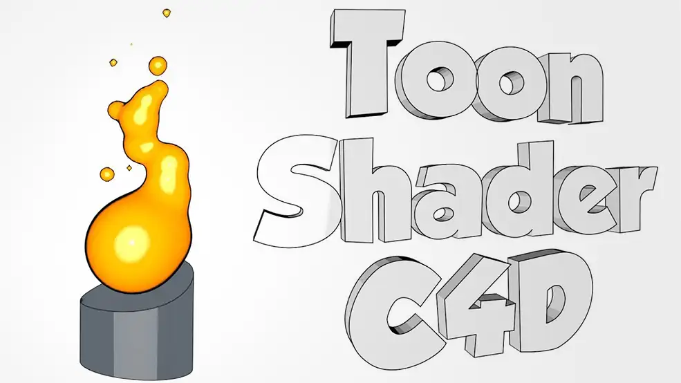 C4D卡通素描火苗动画工程Sketch and Toon Shading in C4D | Cinema 4D Animation