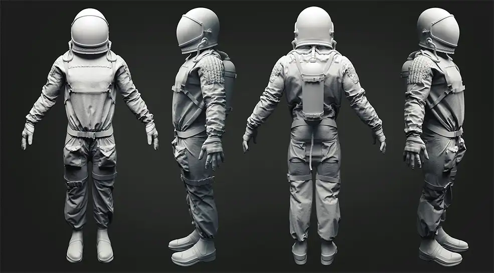宇航员 宇航服3D模型 ASTRONAUT（blend/obj） - C4D之家 - 87f84350179455.58c96fcbed047.jpg