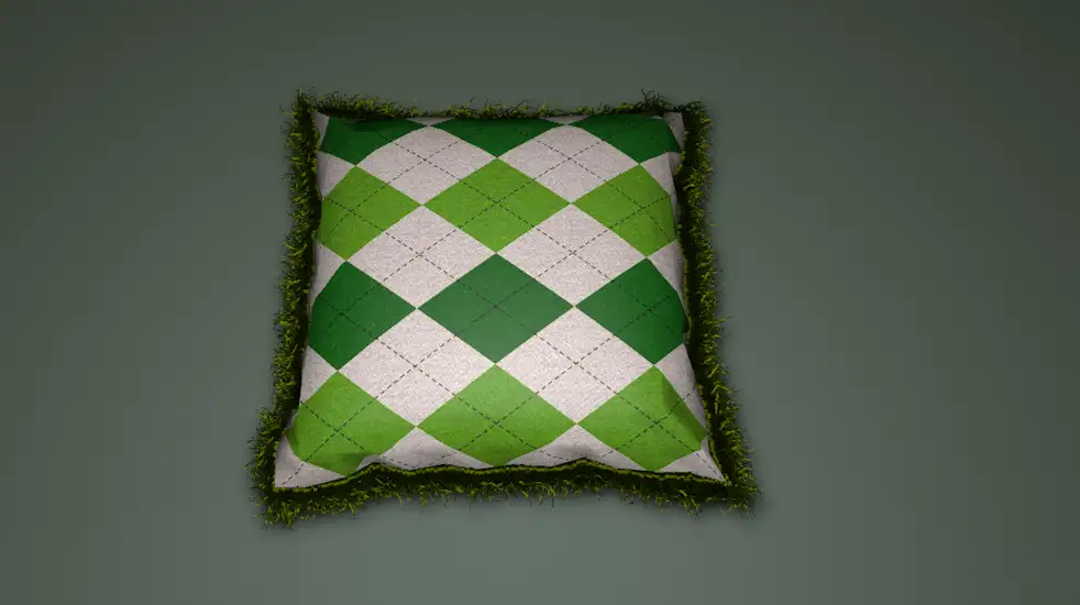 枕头C4D模型 Pillow