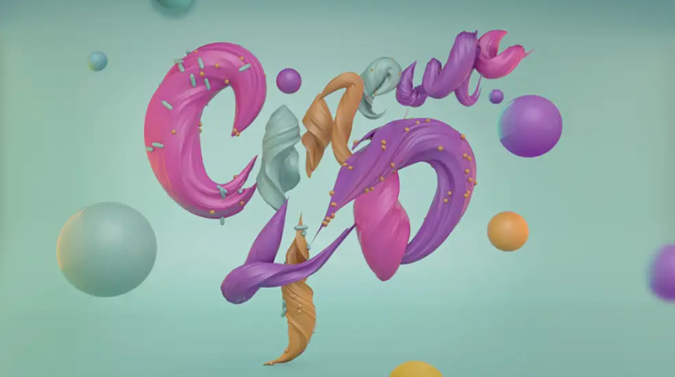 C4D肌理形体文字工程文件 C4D Project