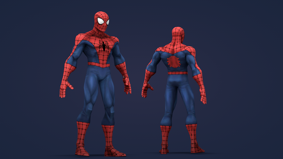 蜘蛛侠C4D绑定模型 SPIDERMAN models CINEMA 4D