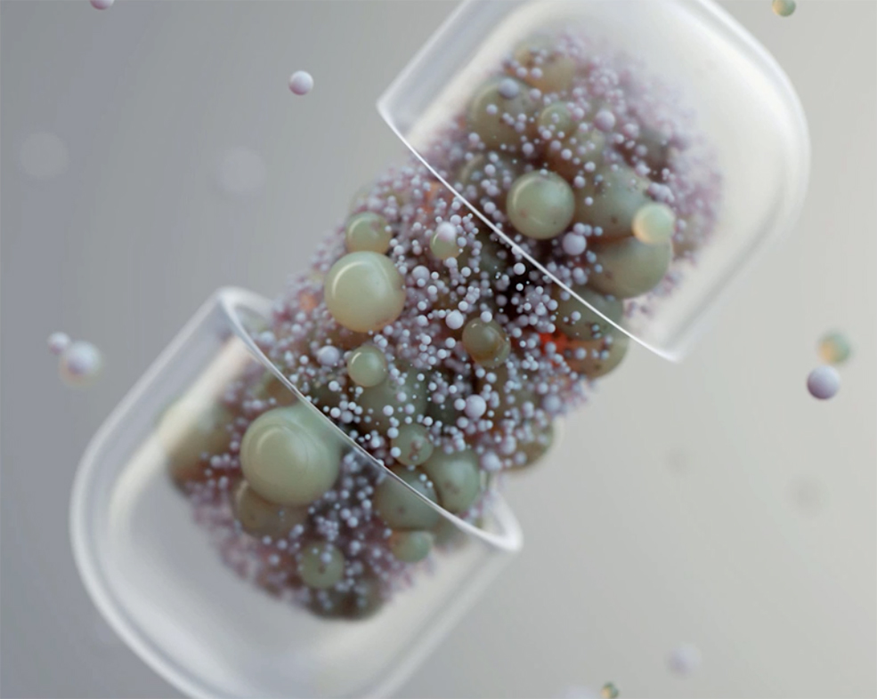 C4D Octane Render胶囊创意工程文件Something like a Pill