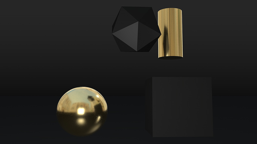 C4D黑金材质 Black gold