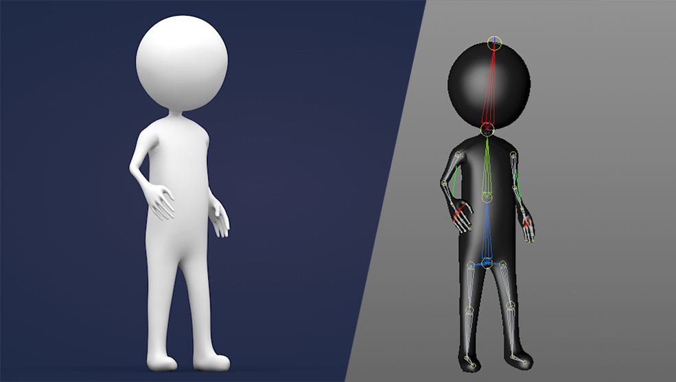火柴人3D卡通小人模型 stickman 3d model