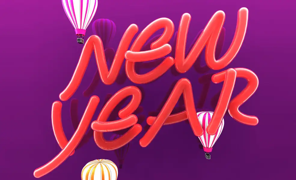 C4D样条文字[New Year]工程文件 C4D Project - C4D之家 - NEW-YEAR-灯管字体-2.jpg
