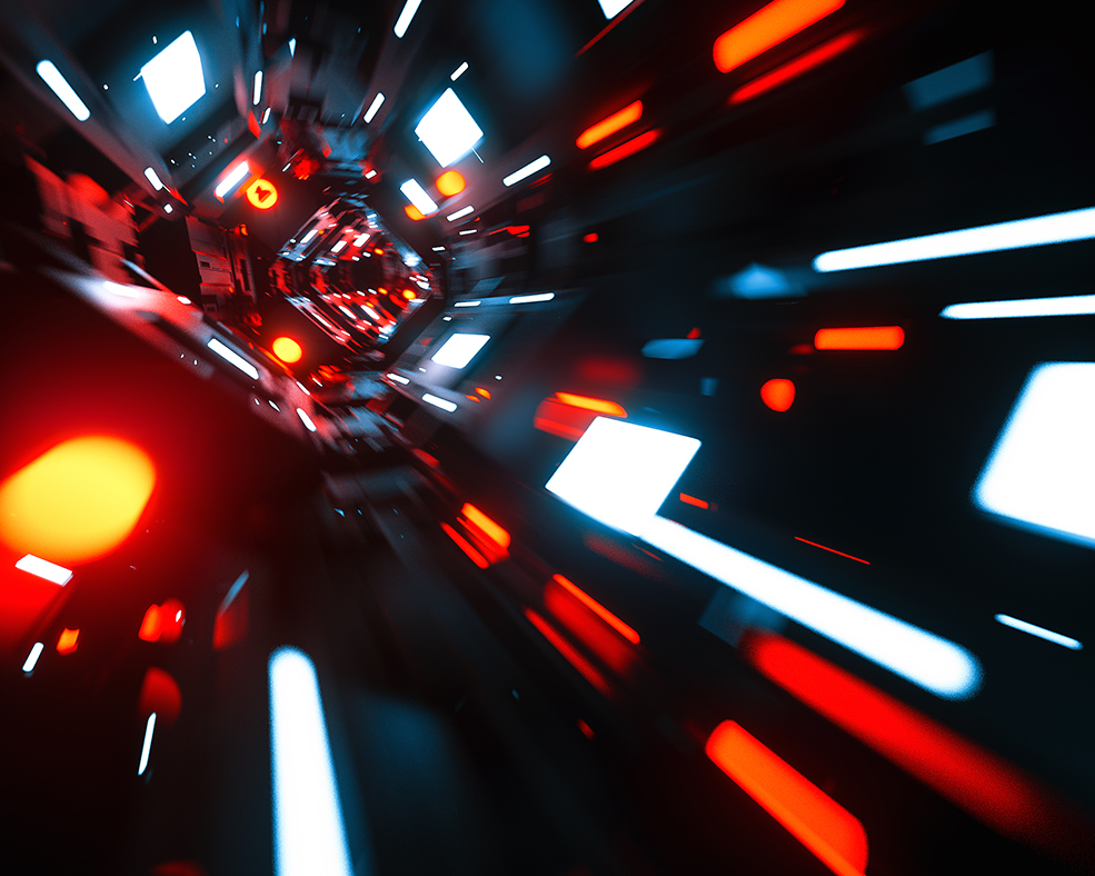 C4D实用工程第496季：科幻隧道穿梭动画C4D工程C4D Project[Cinema4D - Octane]