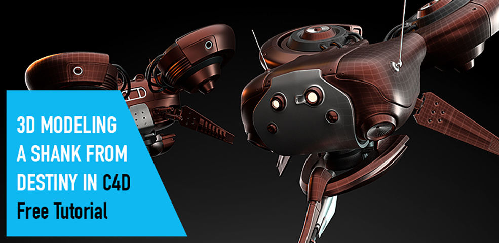 C4D科幻手柄建模视频教程（13集）3D Modeling a Shank from Destiny in Cinema4D