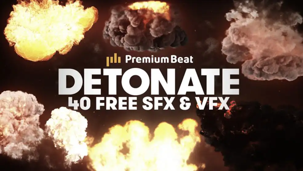 15套高清爆炸视频 25首wav爆炸音频 Explosion SFX and VFX Elements