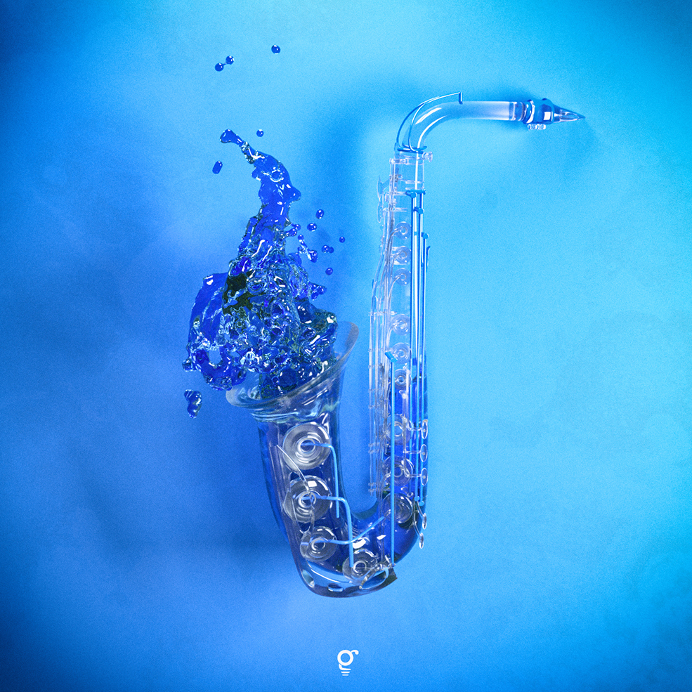 C4D Octane Render喷水的萨克斯工程文件