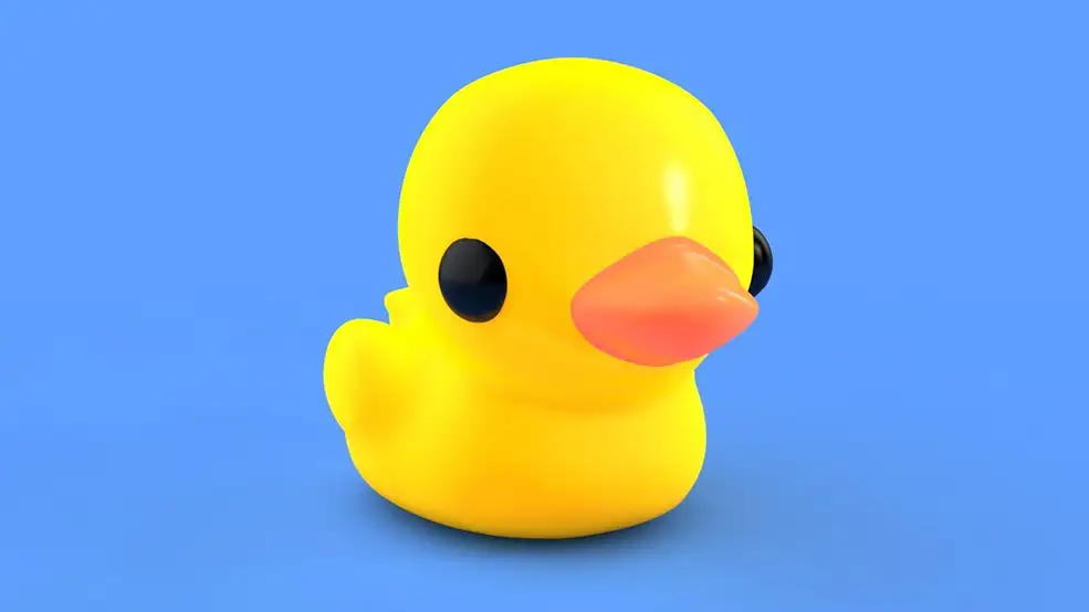 C4D利用柔体动力学和网格变形制作卡通小黄鸭教程