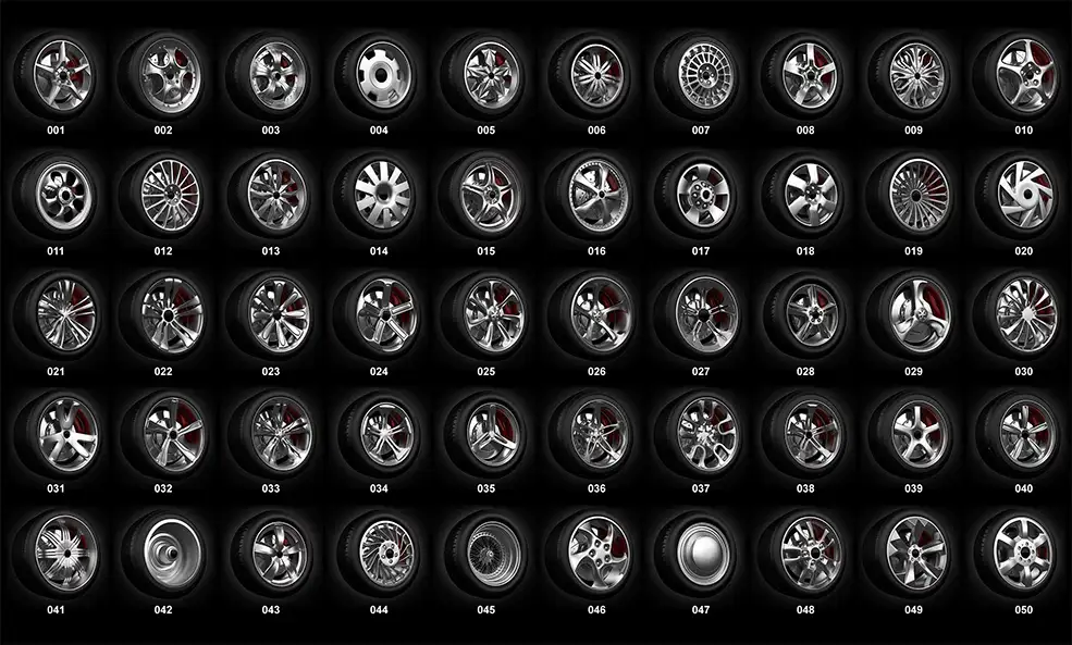 100个汽车轮胎3D模型 PREMIUM 100 Car Wheels Collection - C4D之家 - 未标题-1.jpg