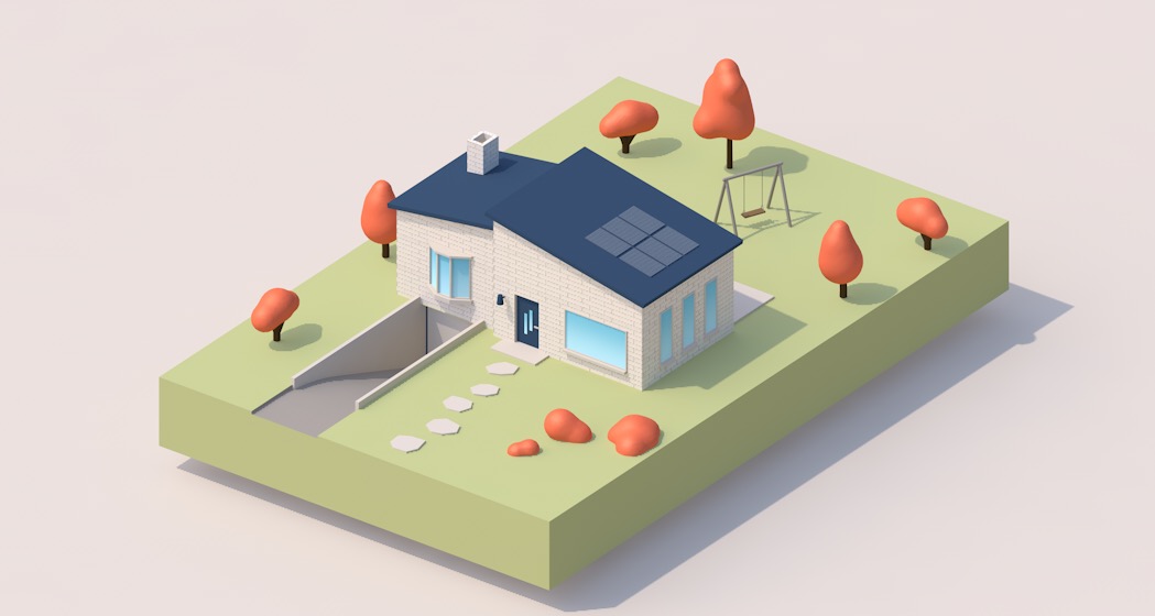 卡通别墅 可爱的房子C4D模型 Simple Cute House - C4D之家 - cinema4d_ 2017-09-30 11.48.33.jpg