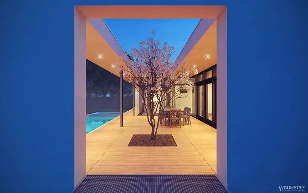 C4D现代住宅建筑-时尚别墅渲染作品欣赏 Modern Residential Architecture - Full CGI - C4D之家 - b03b5732059995.566d6afb0fb89.jpg