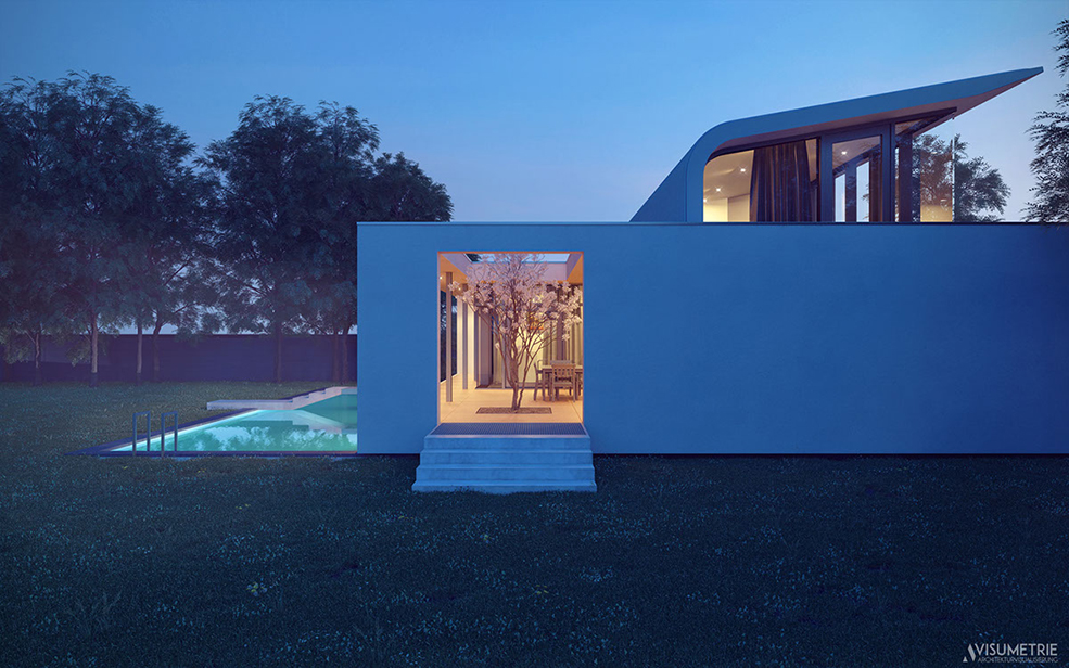 C4D现代住宅建筑-时尚别墅渲染作品欣赏 Modern Residential Architecture - Full CGI - C4D之家 - da51e032059995.566d6afb1440e.jpg