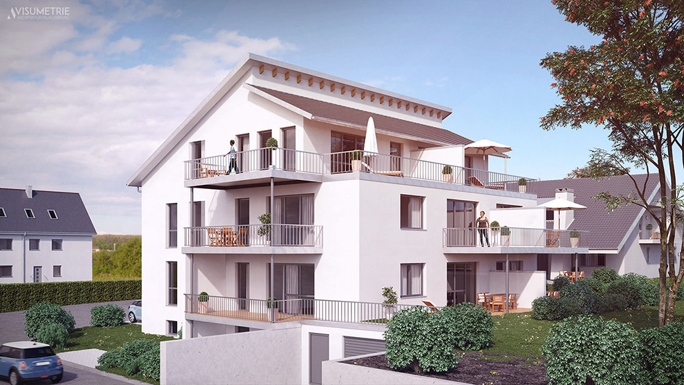 C4D别墅室外场景渲染作品 Residential Building in Germany - C4D之家 - dffc6756937823.59c24abbc3337.jpg