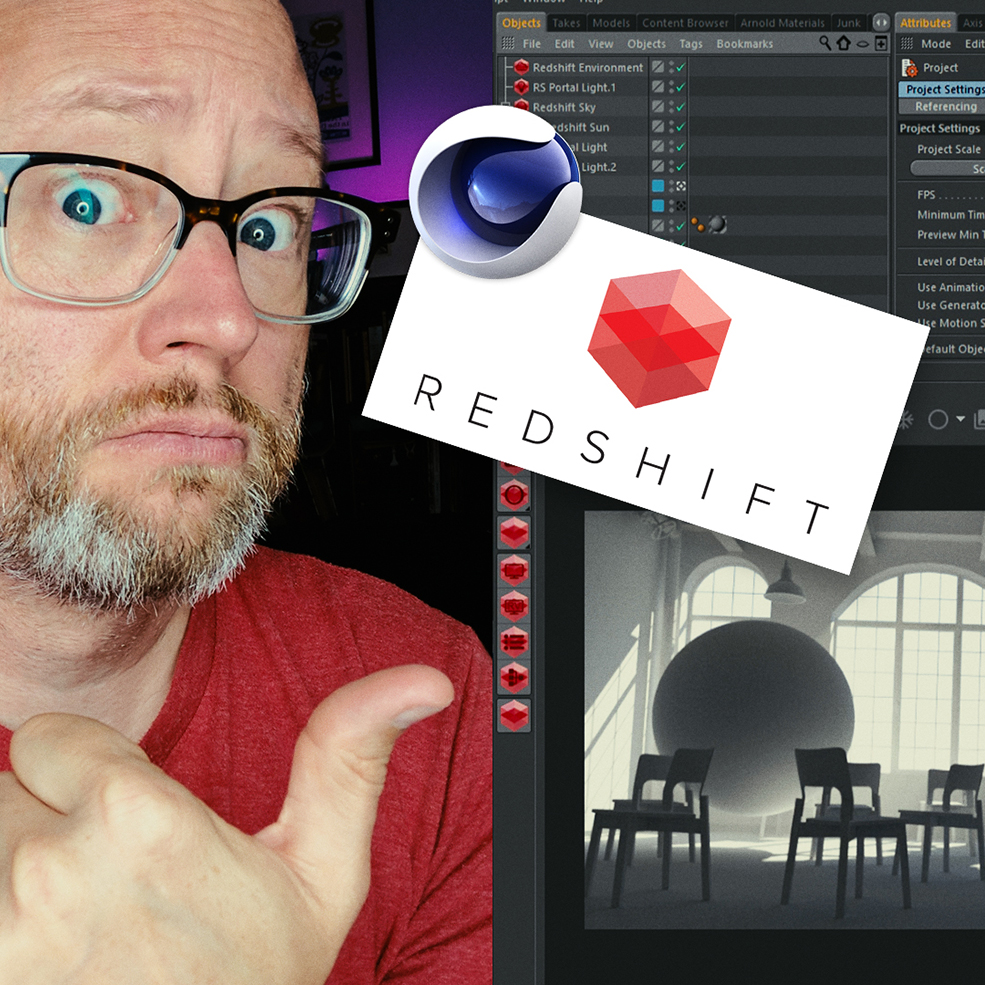 C4D GPU渲染引擎Redshift基础入门视频教程Getting to Know Redshift for Cinema 4D - C4D之家 - GettingStartedRS_Square_wTitles_Thumb-1.jpg