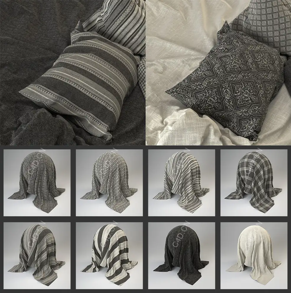 C4D VRAY布料材质 Tweed Fabric - C4D之家 - 未命名.jpg