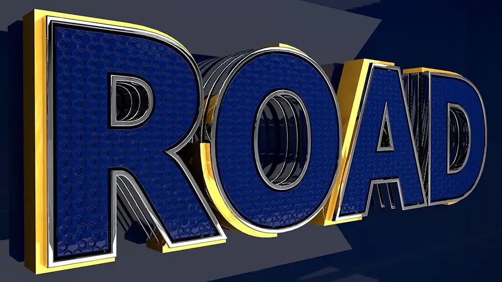 C4D金属文字工程文件 Metal Text Effect In C4D - C4D之家 - 1.jpg