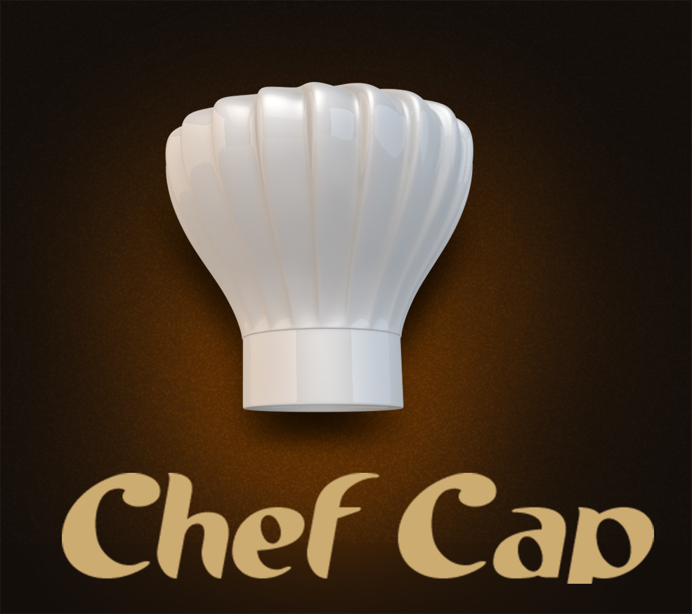 厨师帽C4D模型 chef hat