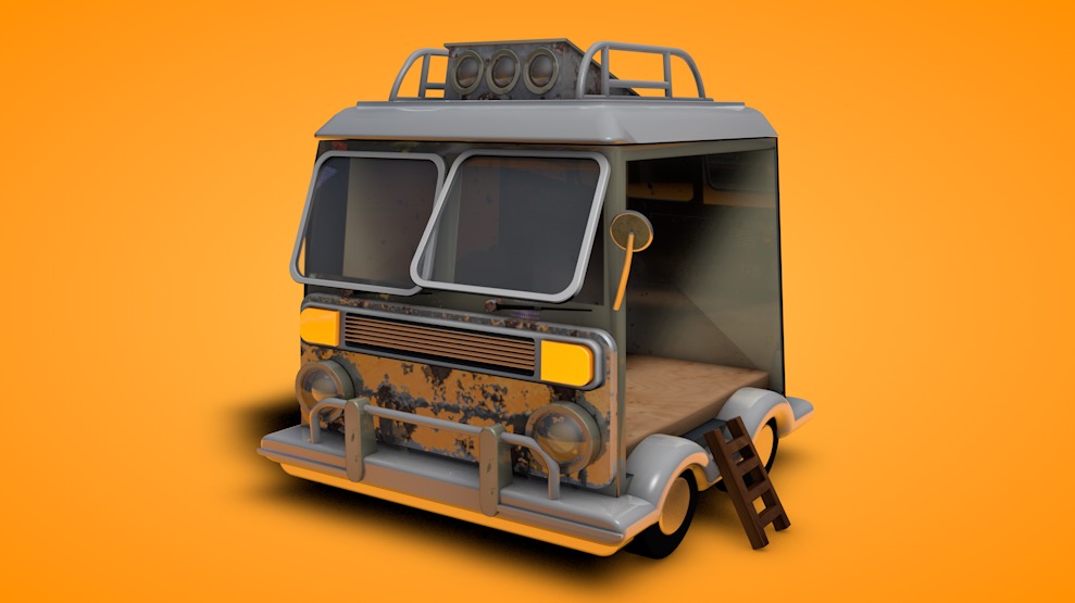 卡通汽车C4D模型 Cartoon car - C4D之家 - 屏幕快照 2017-10-12 22.35.27.jpg