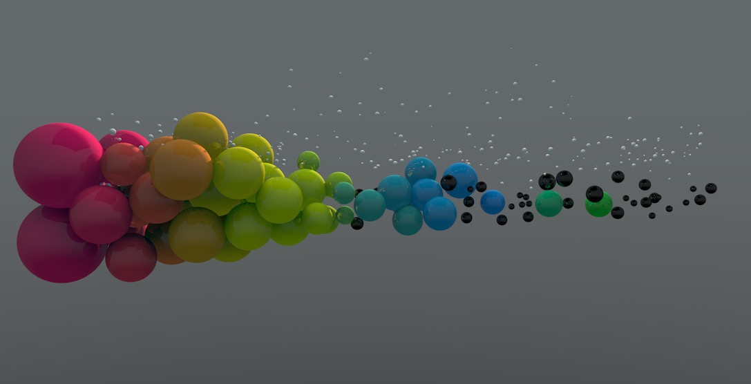 C4D随音频跳动的圆球动画工程 Sound spectrum