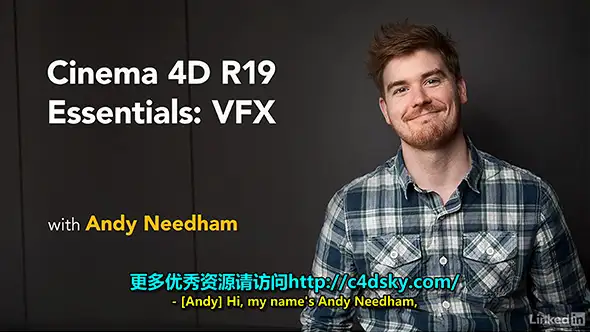 C4D R19摄像机跟踪反求投射视觉特效视频教程Lynda – Cinema 4D R19 Essentials: VFX - C4D之家 - Lynda Cinema 4D R19 Essentials VFX.jpg