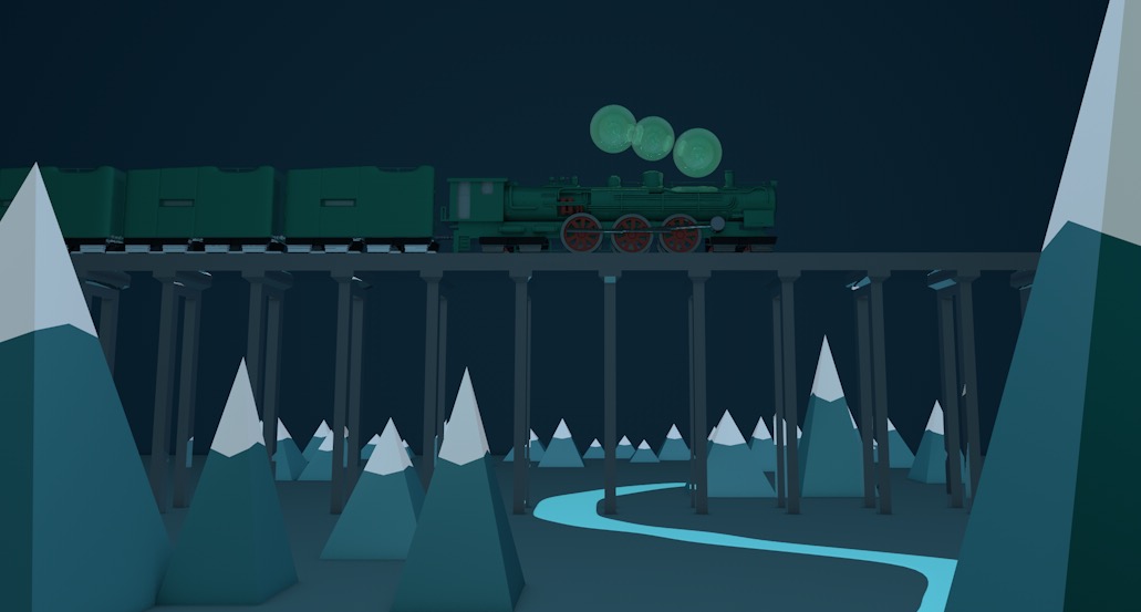 C4D桥梁上行进的小火车卡通动画工程 - C4D之家 - 屏幕快照 2017-10-22 20.31.45.jpg