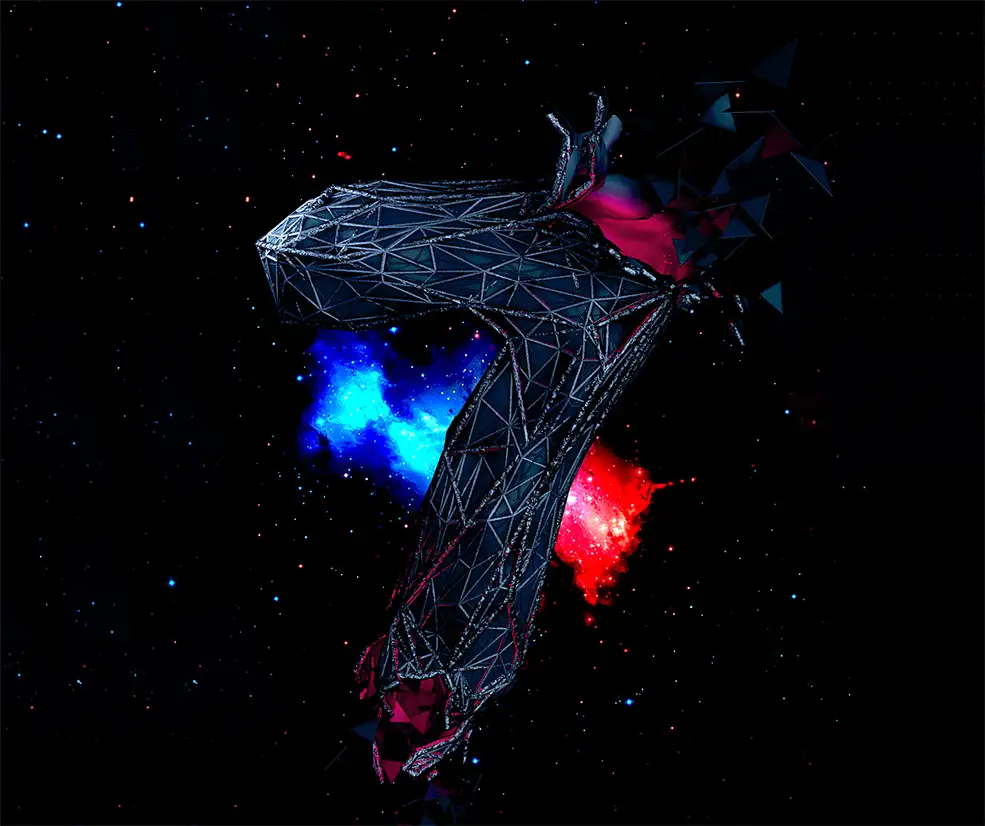 C4D科幻数字“7”工程文件
