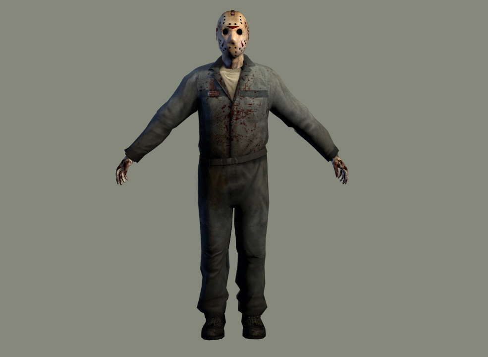 《十三号星期五》杰森·沃赫斯C4D游戏模型 Jason Voorhees Model - C4D之家 - 1.jpg