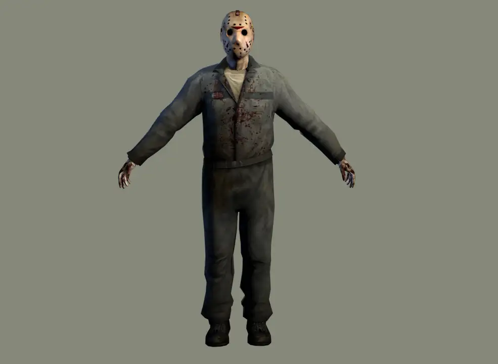 《十三号星期五》杰森·沃赫斯C4D游戏模型 Jason Voorhees Model - C4D之家 - 1.jpg
