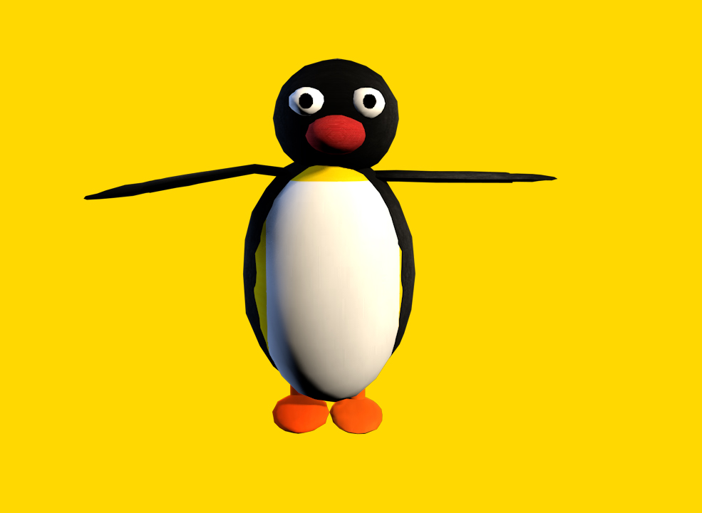 低面企鹅玩偶C4D模型 Pingu Model - C4D之家 - 1.jpg
