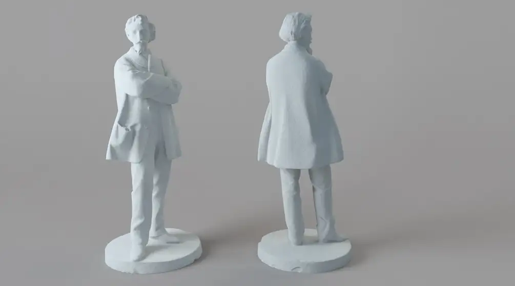 国外雕塑 学者雕塑 弗朗索瓦雕塑C4D模型 Selfportrait (Photosculpture)