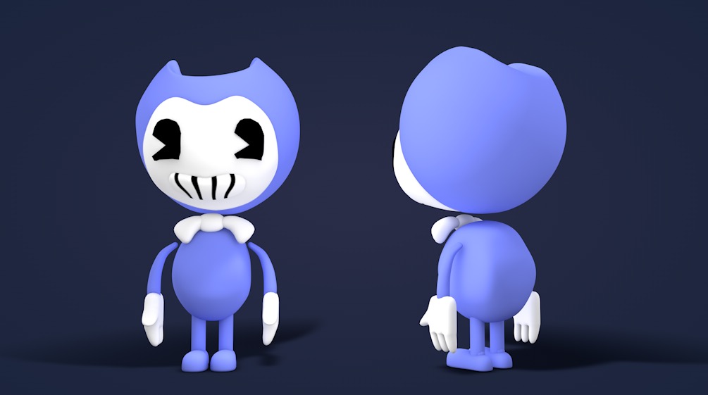 恐怖的卡通玩偶C4D模型 Cartoon dolls