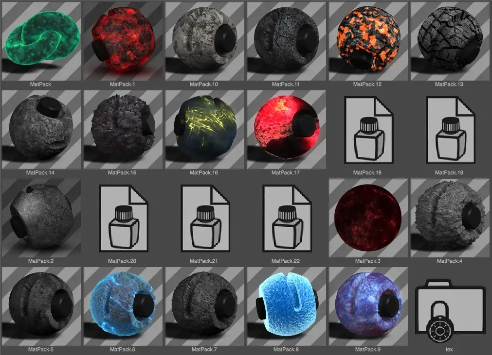 23个C4D科幻材质包预设 Frantic Designs Random Material Pack - C4D之家 - cinema4d_ 2017-11-01 13.27.56.jpg