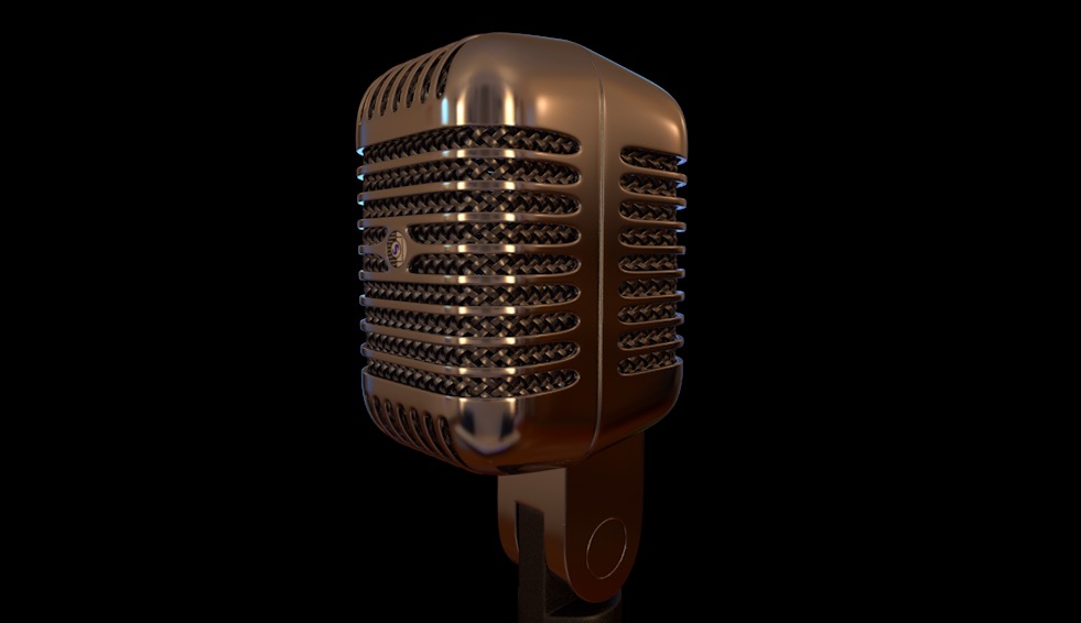 麦克风C4D模型 Shure Microphone