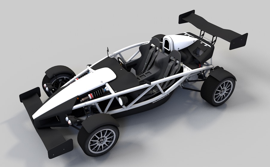 赛car 跑车C4D模型 racing 3d model