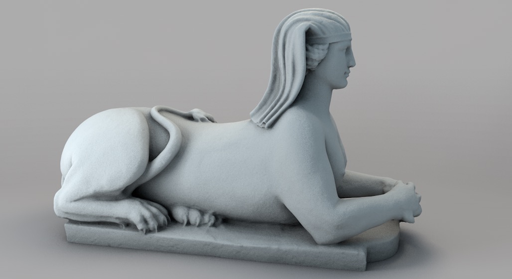 古埃及狮身人面像雕塑C4D模型 Sphinx