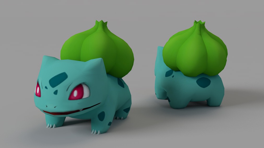 精灵宝可梦/口袋妖怪游戏卡通精灵：妙蛙种子C4D模型 Bulbasaur - C4D之家 - cinema4d_ 2017-11-03 10.19.02.jpg